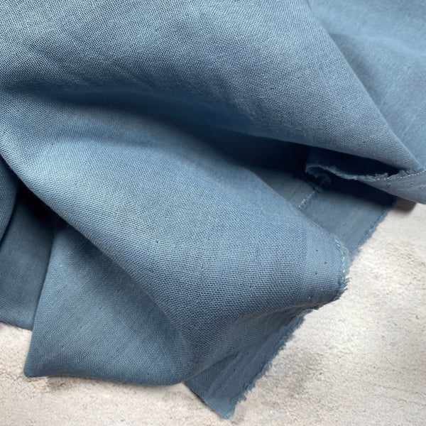 Bio Musselin | uni | blue shadow || 100% Bio-Baumwolle