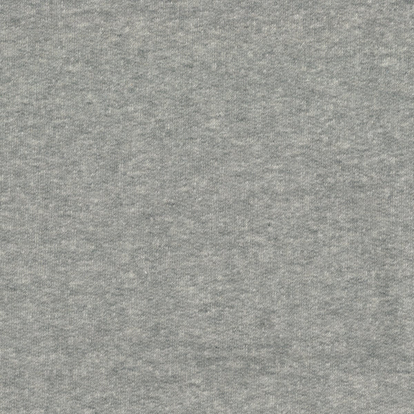 Vorbestellung | Bio Sweat angeraut | uni | Stone Grey Melange 1014 || 100 % Bio-Baumwolle