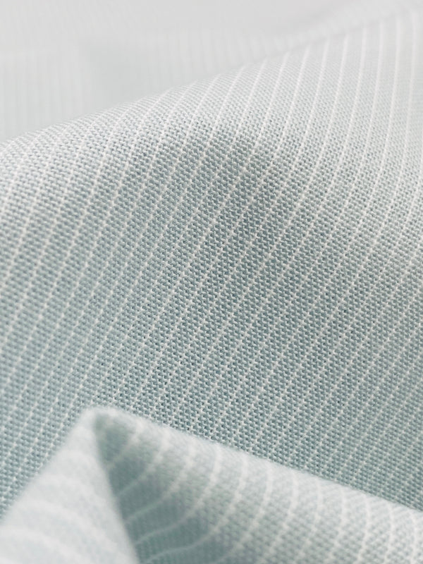 organic poplin | striped | damson/white || 100% organic cotton