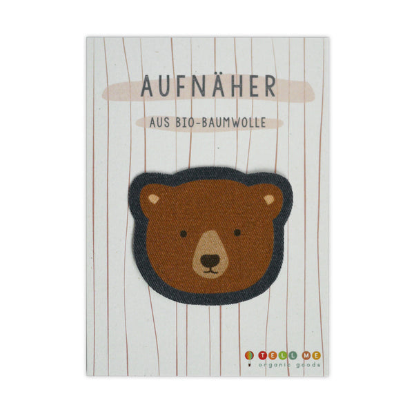 Aufnäher | Braunbär || 100% Bio-Baumwolle