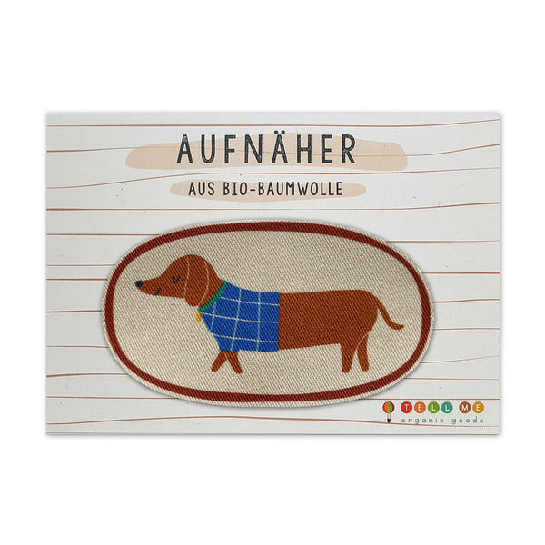 Aufnäher | Dackel || 100% Bio-Baumwolle