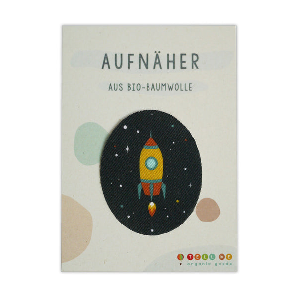 Aufnäher | Rakete || 100% Bio-Baumwolle