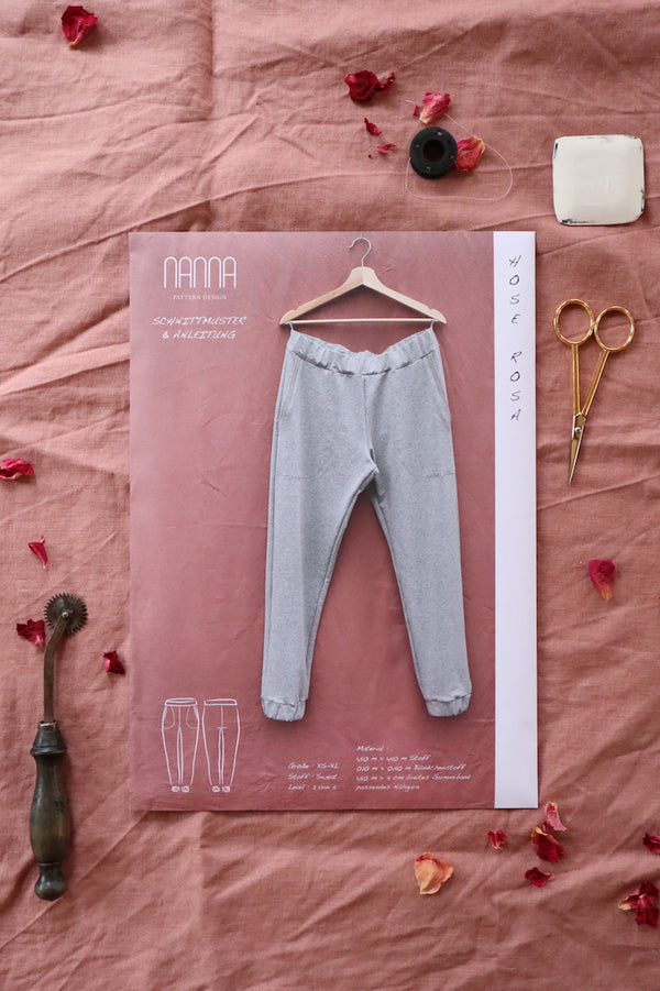 paper pattern | Pink | sweatpants | Women XS - XL