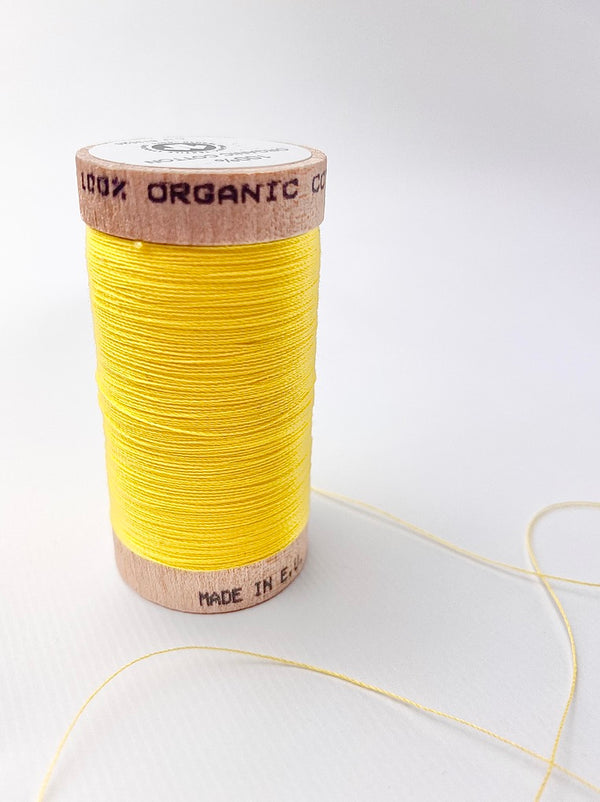 Organic Sewing Thread | yellow 4803 | 100 meters || 100% organic cotton