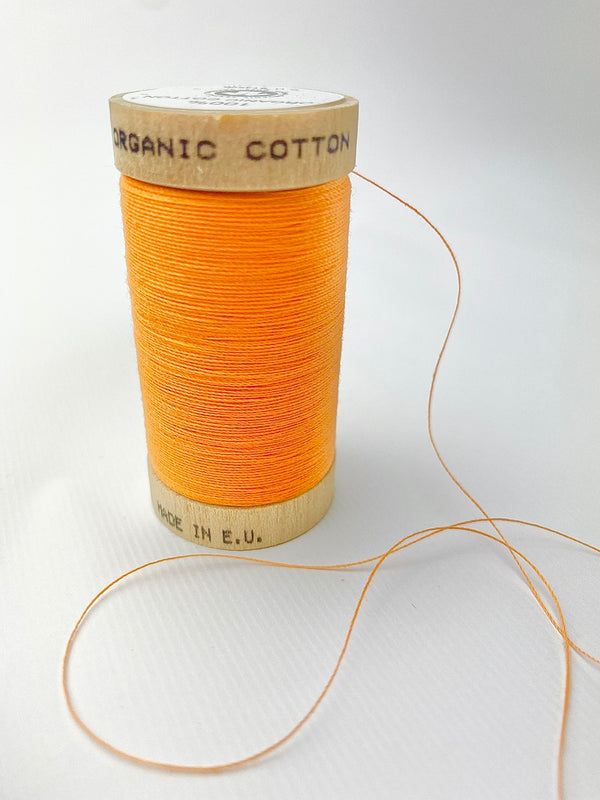 Organic Sewing Thread | orange 4804 | 100 meters || 100% organic cotton
