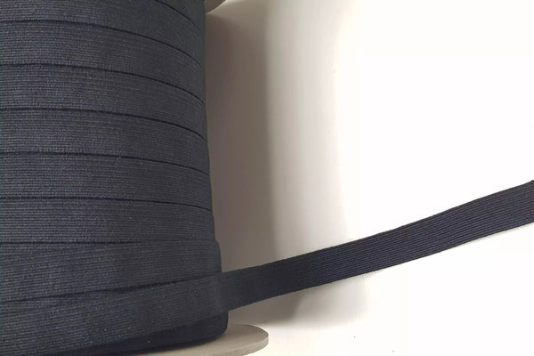 organic elastic | 40mm | black || 65% organic cotton 35% natural rubber