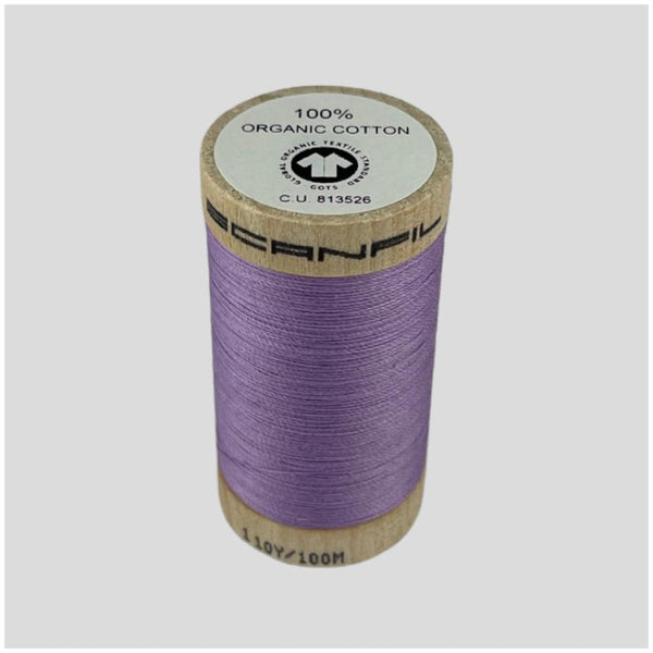 Organic Sewing Thread | lilac 4812 | 100 meters || 100% organic cotton