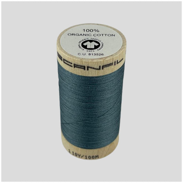 Organic Sewing Thread | grey-blue 4819 | 100 meters || 100% organic cotton