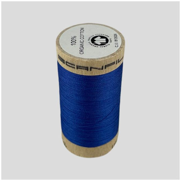 Organic Sewing Thread | medium blue 4817 | 100 meters || 100% organic cotton