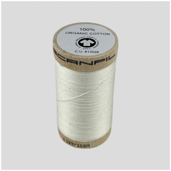 Organic Sewing Thread | ecru 4801 | 100 meters || 100% organic cotton