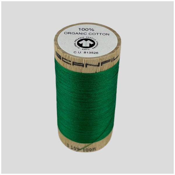 Organic Sewing Thread | bottle green 4821 | 100 meters || 100% organic cotton