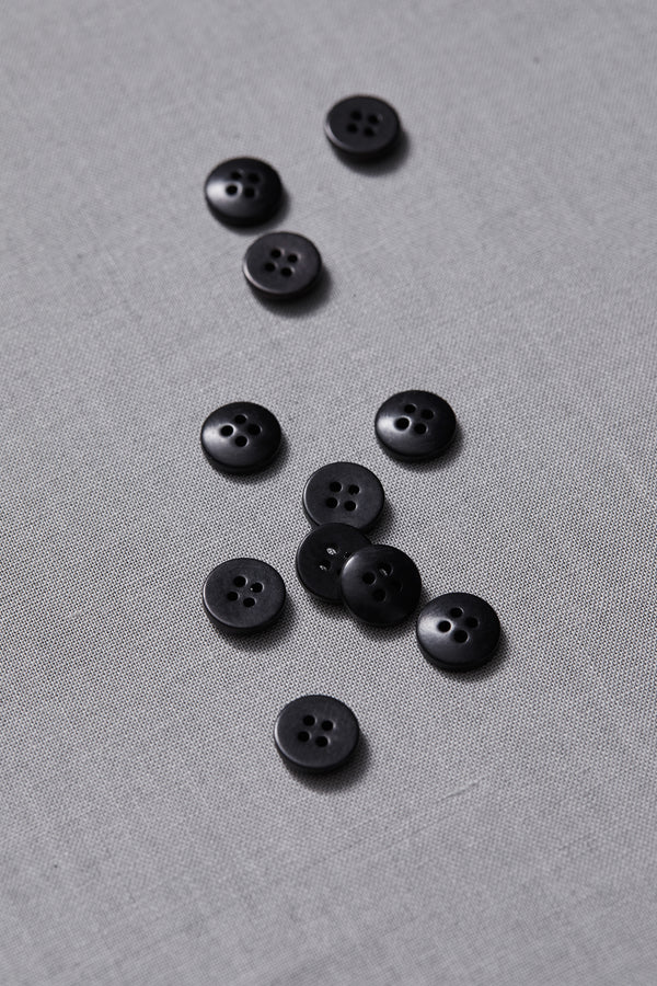meetMILK® Plain Corozo button | 11mm | black